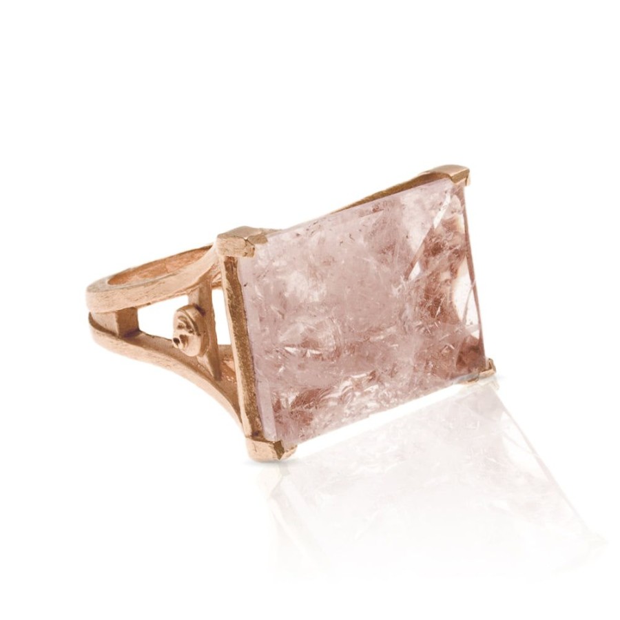 Jewelry dominique cohen | Morganite Tranquility Ring (Large/35Ct),In 18K Rose Gold