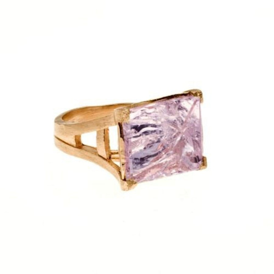 Jewelry dominique cohen | Amethyst Tranquility Ring (Small/12Ct), In 18K Rose Gold