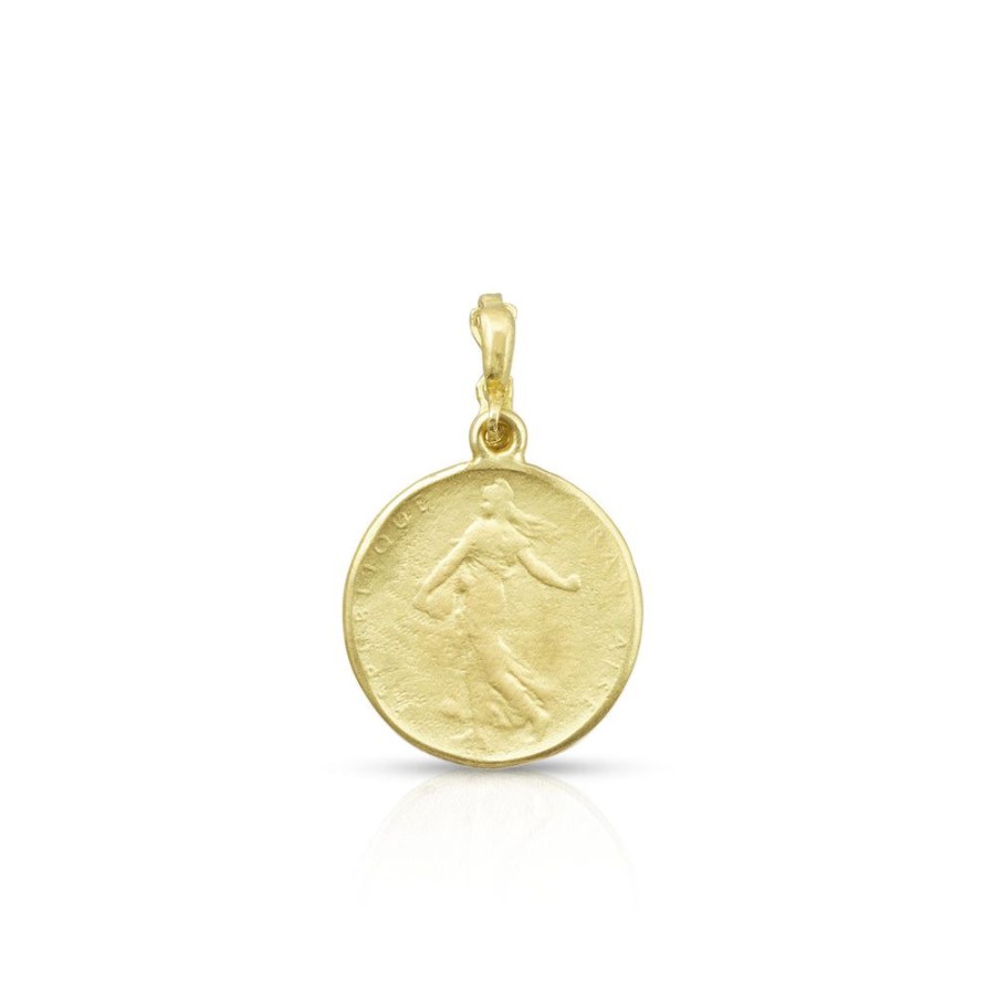 Jewelry dominique cohen | Goddess Coin Enhancer, In 18K Yellow Gold