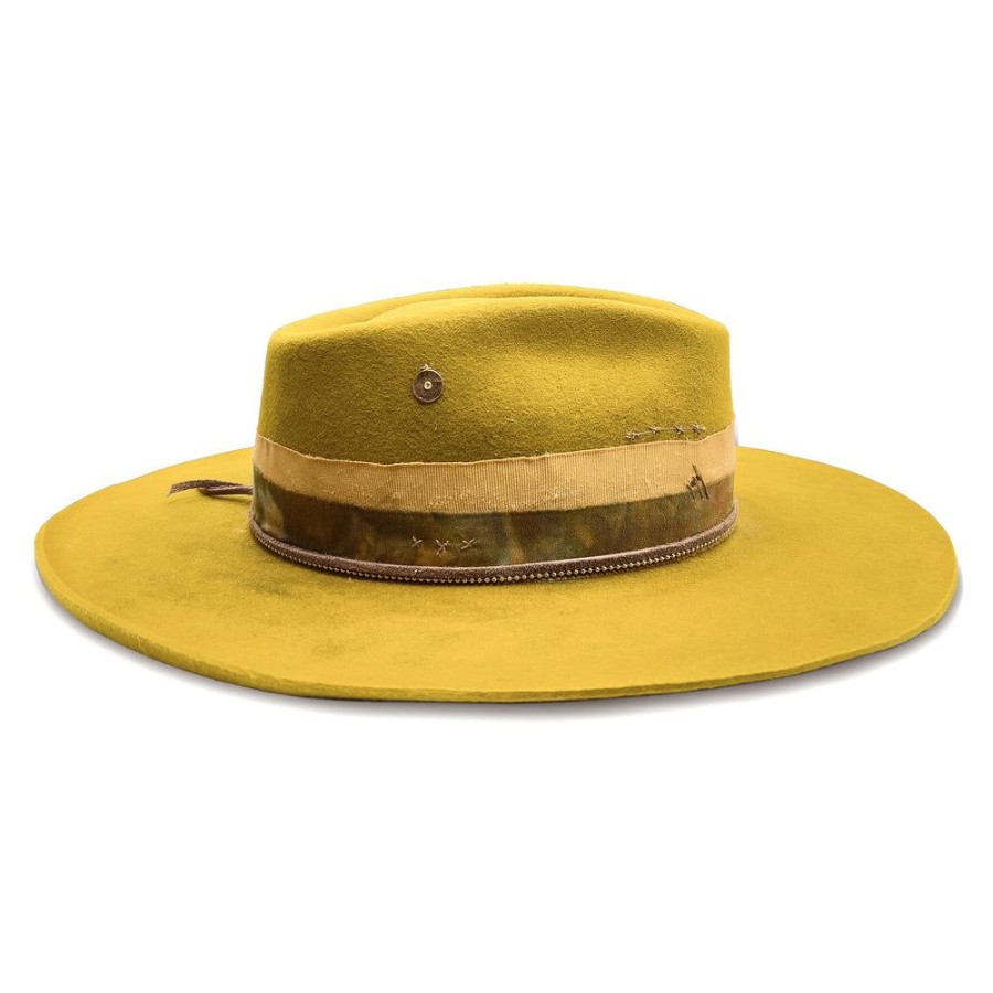 Hats dominique cohen | San Luis Obispo, A Felt Classic Fedora, In Mustard