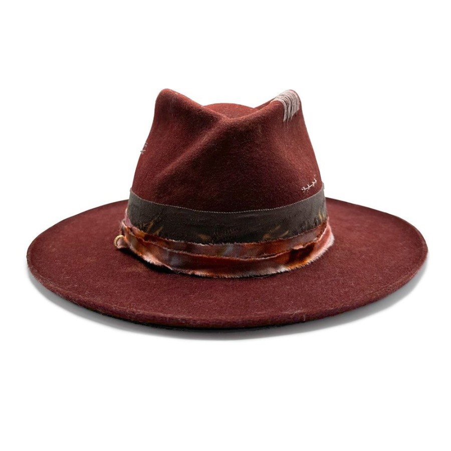 Hats dominique cohen | Pescadero, A Felt Twist Fedora, In Burnished Copper