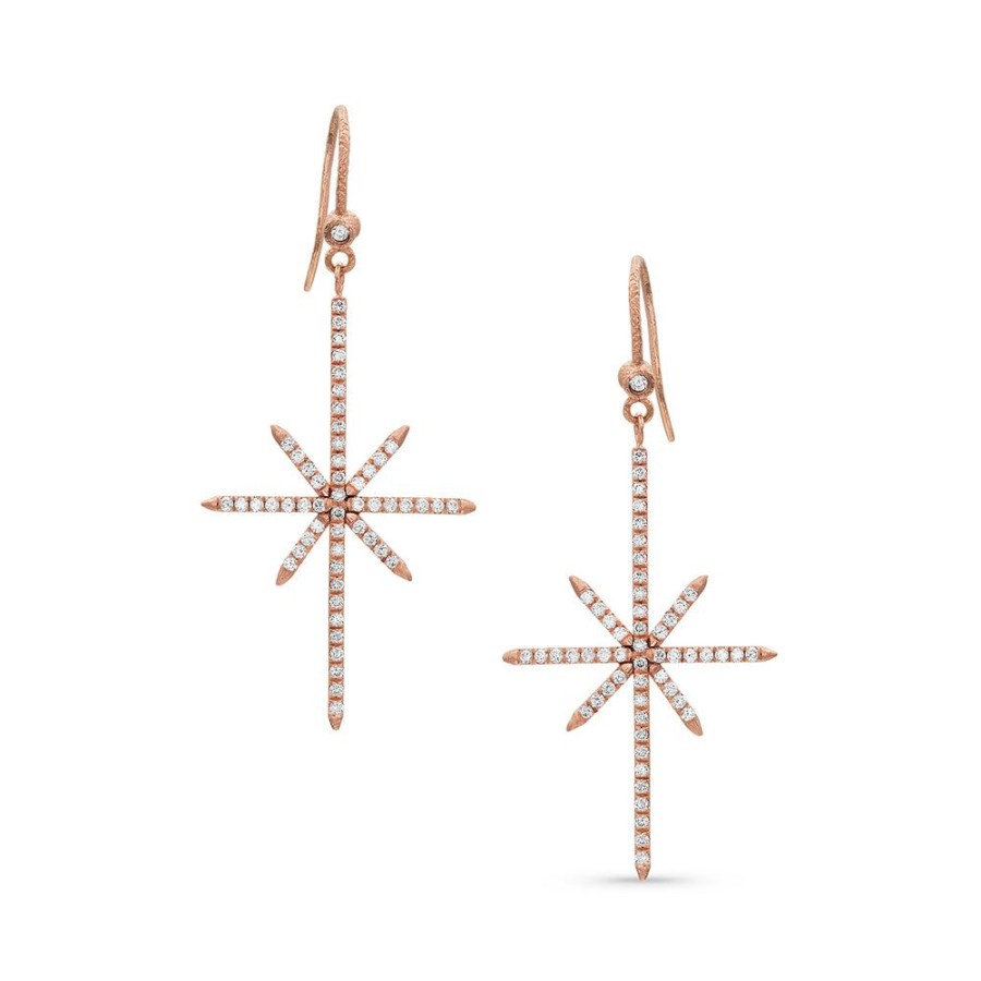 Jewelry dominique cohen | Diamond Northstar Duster Earring,In 18K Rose Gold