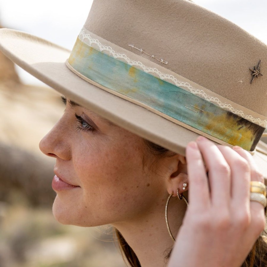 Hats dominique cohen | See The Good, A Felt Twist Fedora, In Sahara