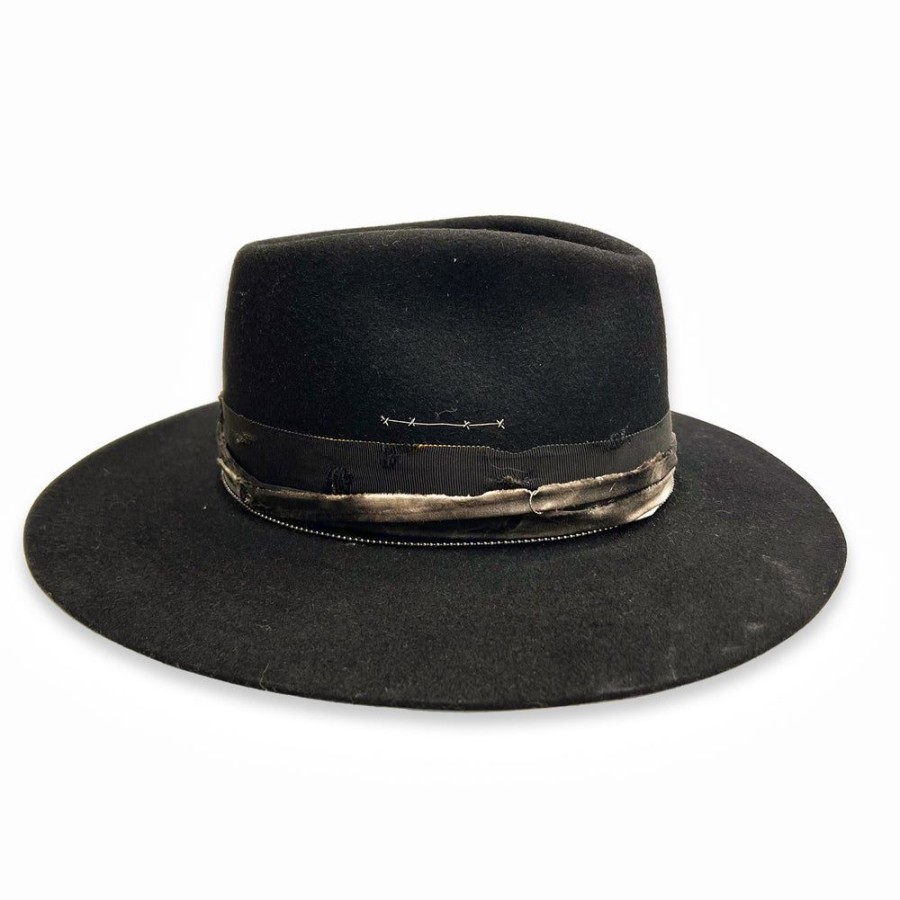 Hats dominique cohen | The Gentleman, A Felt Classic Fedora, In Black