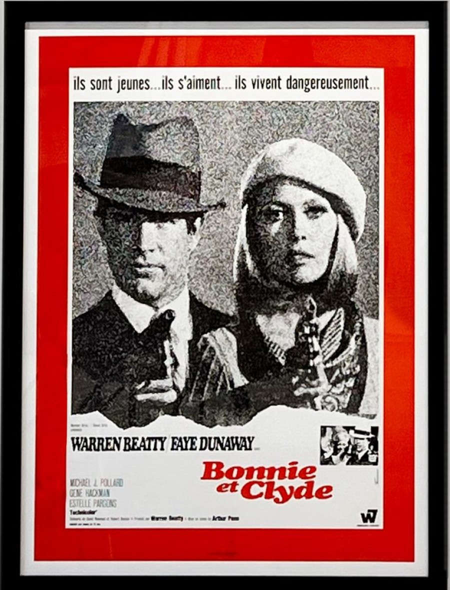 Art & Decor dominique cohen | Bonnie And Clyde 1967,A Framed, Collector-Item Movie Poster