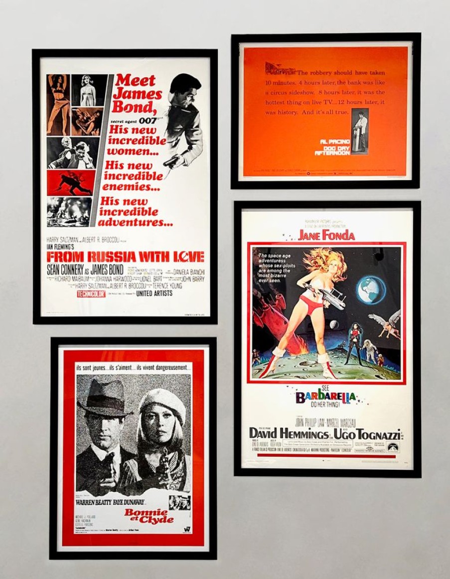 Art & Decor dominique cohen | Bonnie And Clyde 1967,A Framed, Collector-Item Movie Poster