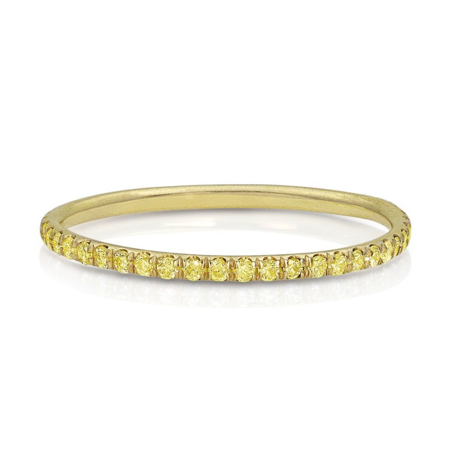 Jewelry dominique cohen | Yellow Diamond Delicate Eternity Ring,In 18K Yellow Gold