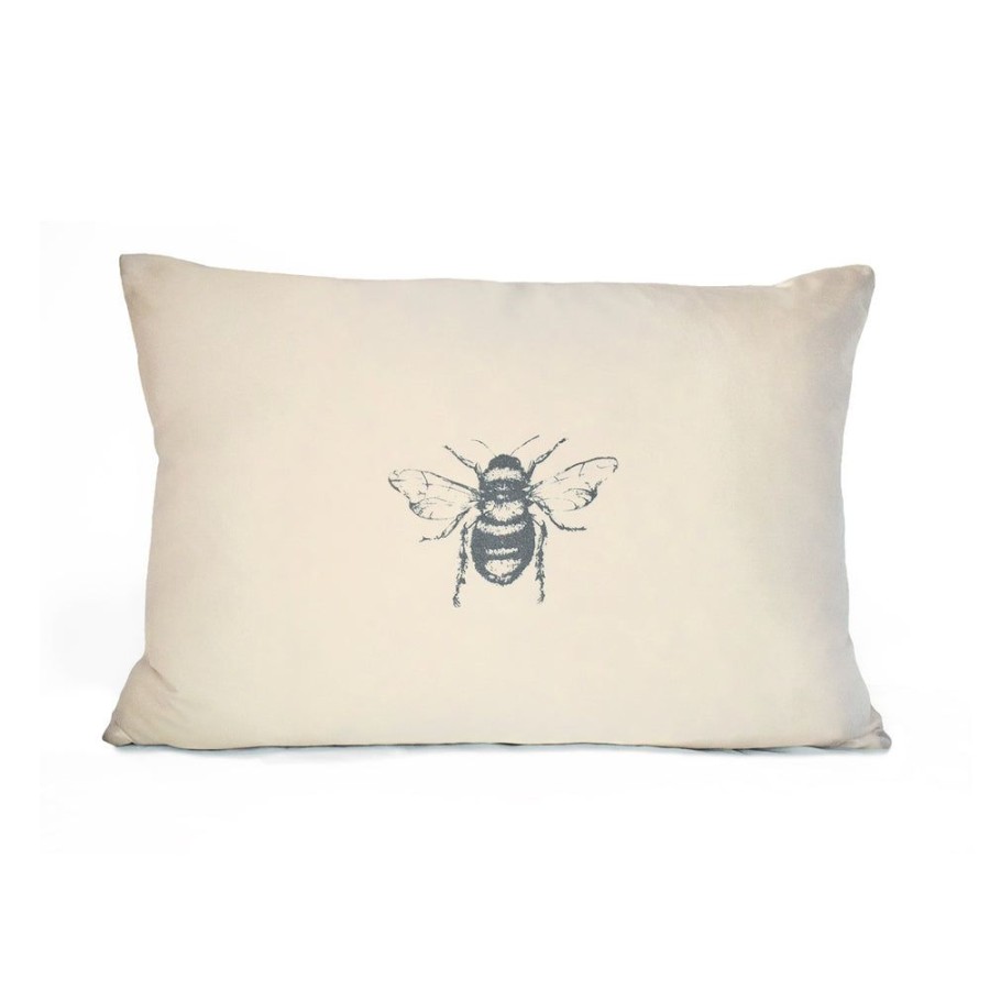 Art & Decor dominique cohen | Bee Silk, Linen Accent Pillow,14 By 20 Inch